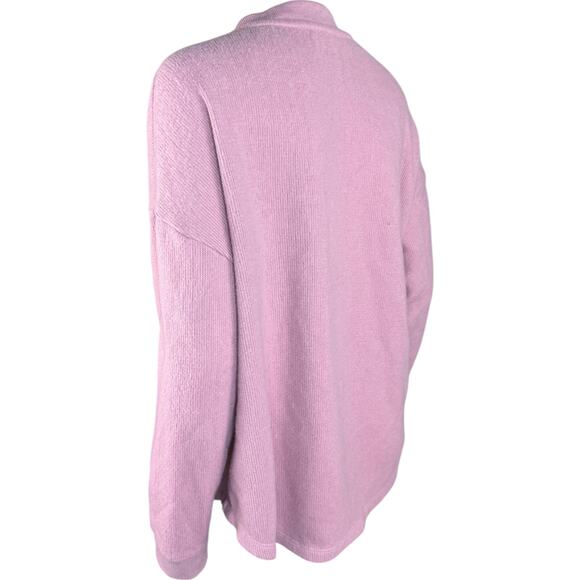 Cuddl Duds Jersey Back Sweater Henley Pullover Mavue Haze Large Fall Winter - Picture 7 of 10
